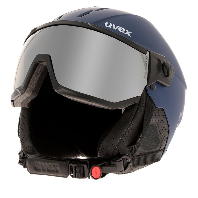 Kask narciarski Uvex Instinct visor - Granatowy