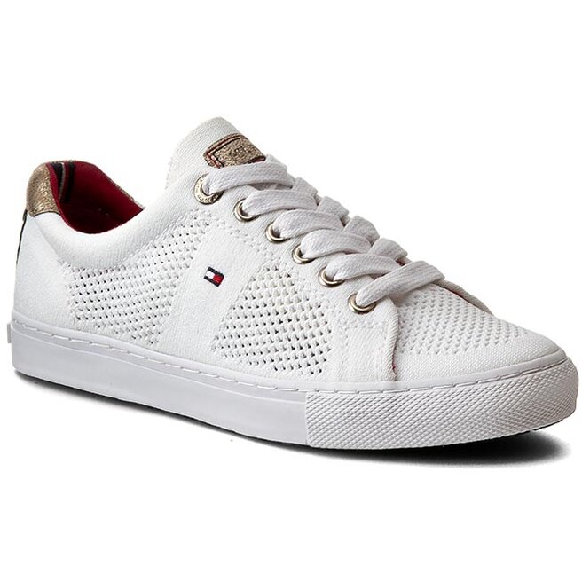Tommy Hilfiger Félcipő Tommy Hilfiger Vali 2C FW56820828 Snow White/Gold 118