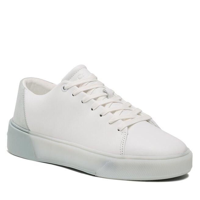 Sneakers Calvin Klein Low Top Lace Up Transp HM0HM00928 White/Salt Bay 0LC 0LC imagine noua