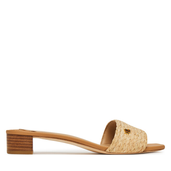 Klapki LAUREN RALPH LAUREN Fay Braided - Beżowy