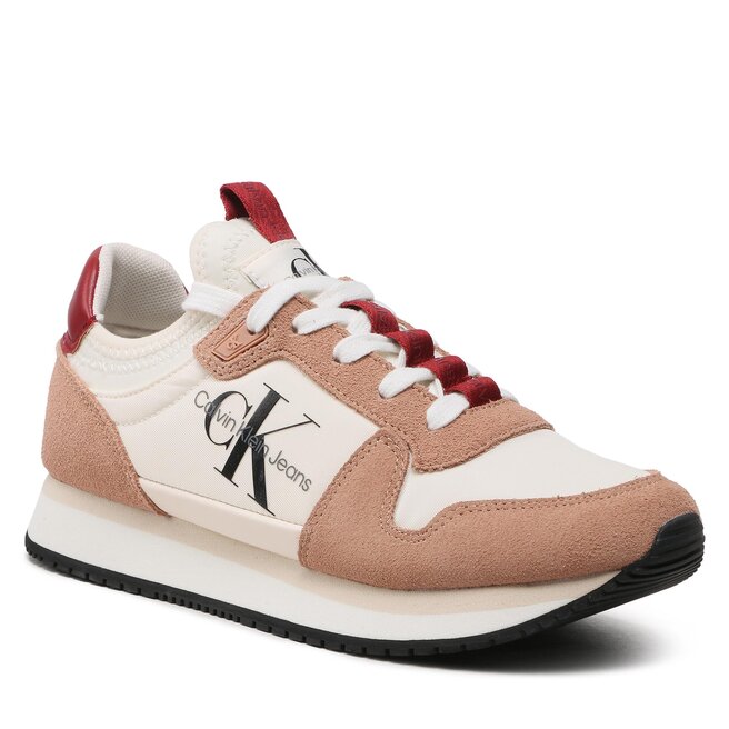 Sneakers Calvin Klein Jeans Runner Sock Laceup Ny YW0YW00840 Ancient White/Cafe Creme 01U