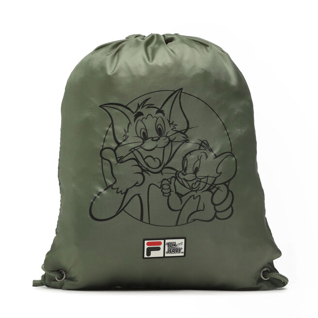 Fila Vak na stahovací šňůrky Fila Tensta Warner Bros Small Sport Drawstring Backapck Burnt Olive 60014