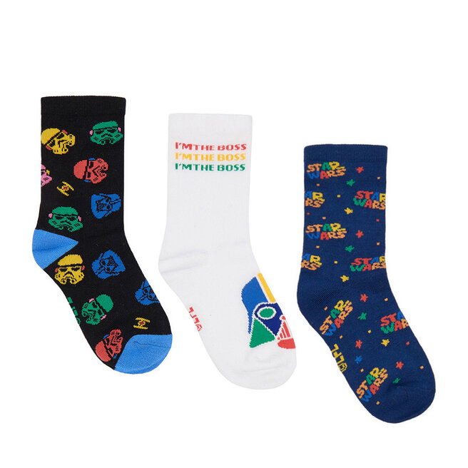 Skarpety długie Star Wars CEO-ACCCS-SS26-103SW(3-PACK) Kolorowy - dziecięce