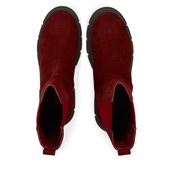 Tommy hilfiger essential suede chelsea boots in brown new arrivals