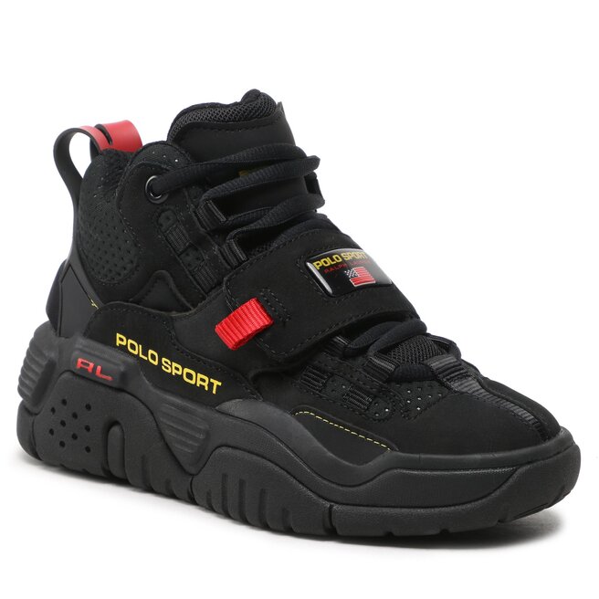 Sneakers Polo Ralph Lauren PS100 809846180001 Black/Rl Red/Canary Yellow 809846180001 imagine noua