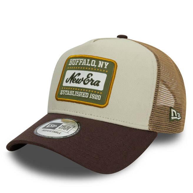 Czapka z daszkiem New Era Patch Canvas - Beżowy