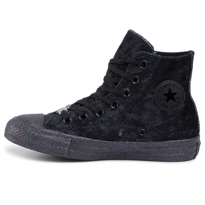 Sportba iai Converse Ctas Hi 563723C Black Silver White eavalyne.lt