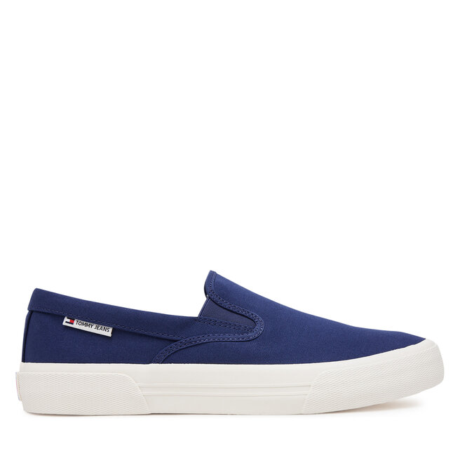 Tenisówki Tommy Jeans Slip On Canvas Color - Granatowy