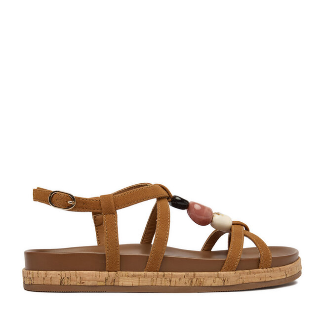 Sandały JENNY CEO-259-159-01 Brązowy - kobiece