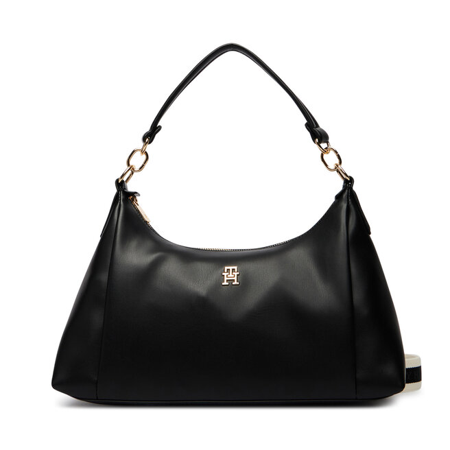 Torebka Tommy Hilfiger Th Essential Shoulder Bag AW0AW18374 Czarny -