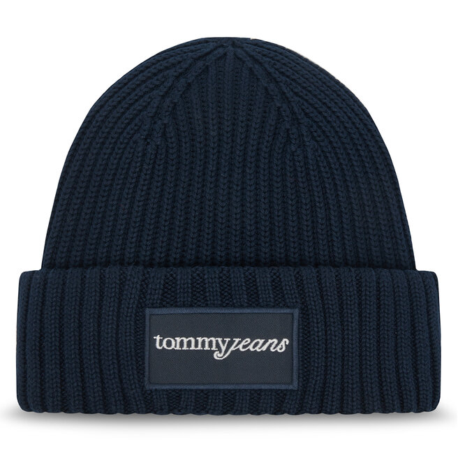 Czapka Tommy Jeans Script AW0AW17909 Granatowy -