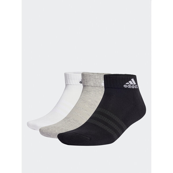 Κάλτσες Κοντές Unisex adidas Cushioned Sportswear Ankle Socks 6 Pairs IC1292 medium grey heather/white/black