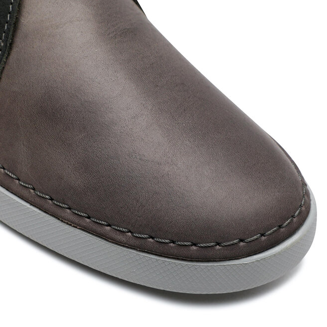 Clarks Poltopánky Clarks Gereld Low 261646447 Grey Leather