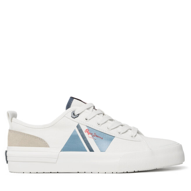Sneakersy Pepe Jeans Allen Flag Color - Biały