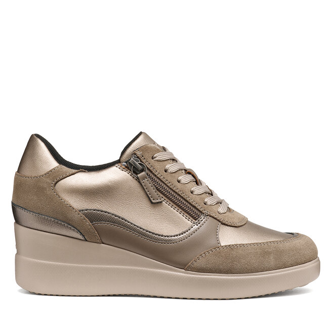 Sneakersy Geox D Stardust D6630B 0AJ22 C3056 Brązowy jasny