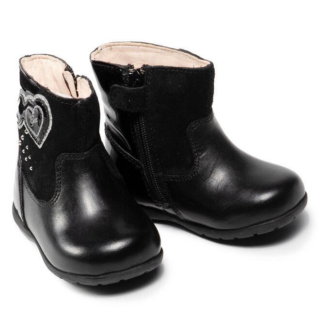Geox Kozačky Geox B Kaytan G. C B1651C 08522 C9999 Black