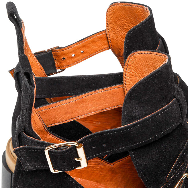 Baldaccini Polokozačky Baldaccini 1690500 Czarny Welur