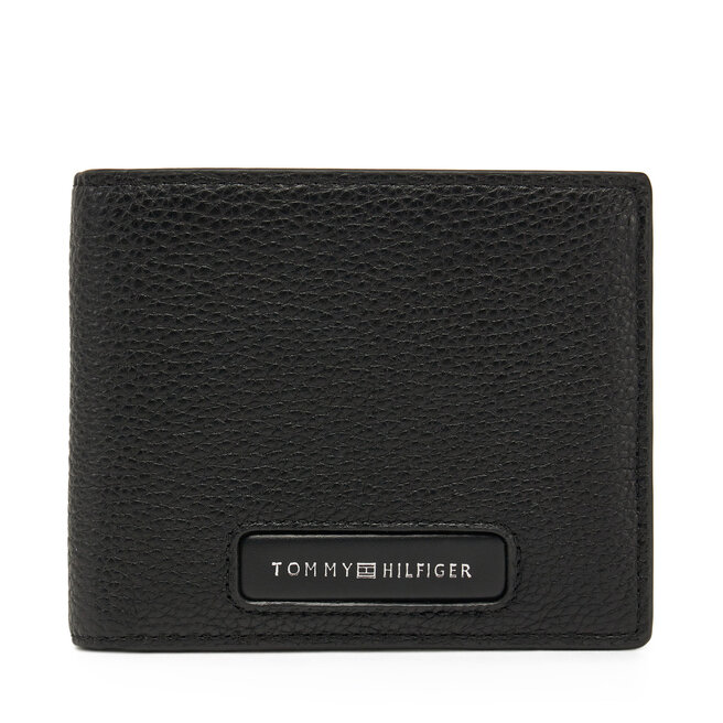 Duży Portfel Męski Tommy Hilfiger Th Monogram Cc And Coin - Czarny