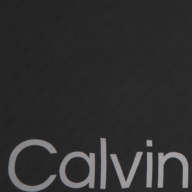 Chusta Calvin Klein Aop Logo Jaquard Scarf 130X130 - Czarny