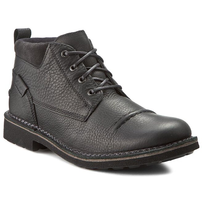Boots Clarks Lawes Top 261200127 Black WLined Lea chaussures