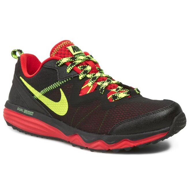 Maduro Culpa leopardo Zapatos Nike Dual Fusion Trail 652867 003 Black/Volt/Challenge Red |  zapatos.es