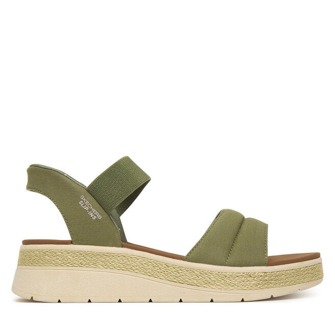 Sandały Skechers BOBS Sun Ray 114413/OLV Zielony - kobiece