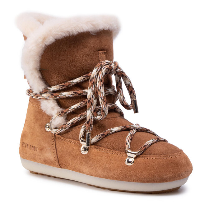 Cizme de zăpadă Moon Boot Dk Side High Shearling 24300100001 Whisky/Off White