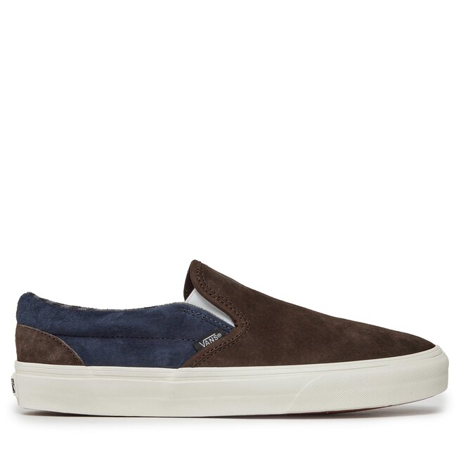 Tan suede deals slip on vans