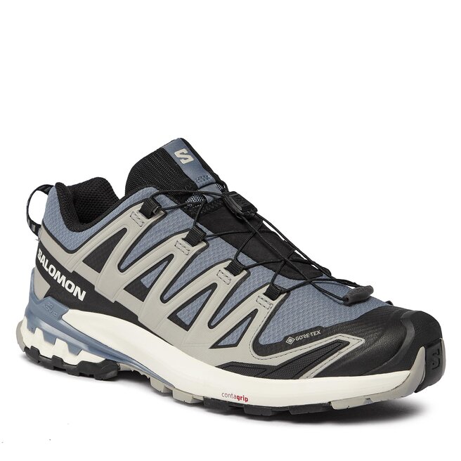 Salomon Bakancs Salomon Xa Pro 3D V9 GORE-TEX L47270600 Flint Stone/Black/Ghost Gray
