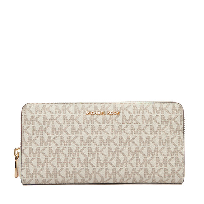 Portfel MICHAEL Michael Kors Jet Set 32F5GJ6T7B Kremowy -