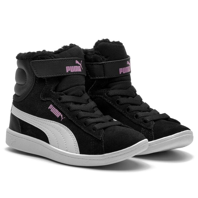 Auliniai batai Puma Vikky Mid Fur V PS 366854 01 Puma Black/Puma White •  Www.eavalyne.lt