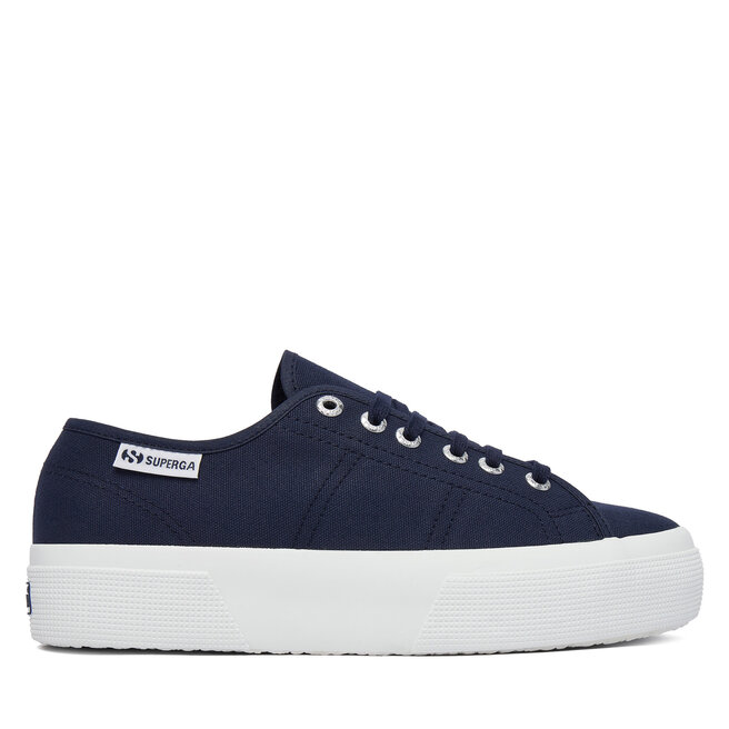 Tenisówki Superga Platform Leggera S2142ZW Granatowy - kobiece