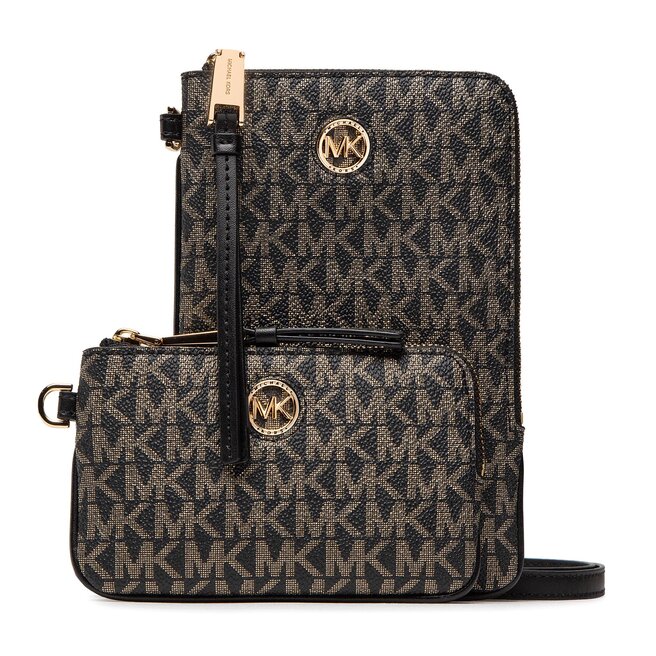 Etui pentru telefon MICHAEL Michael Kors Heritage 34F2G5HN6O Blk/Gold 34F2G5HN6O imagine noua gjx.ro