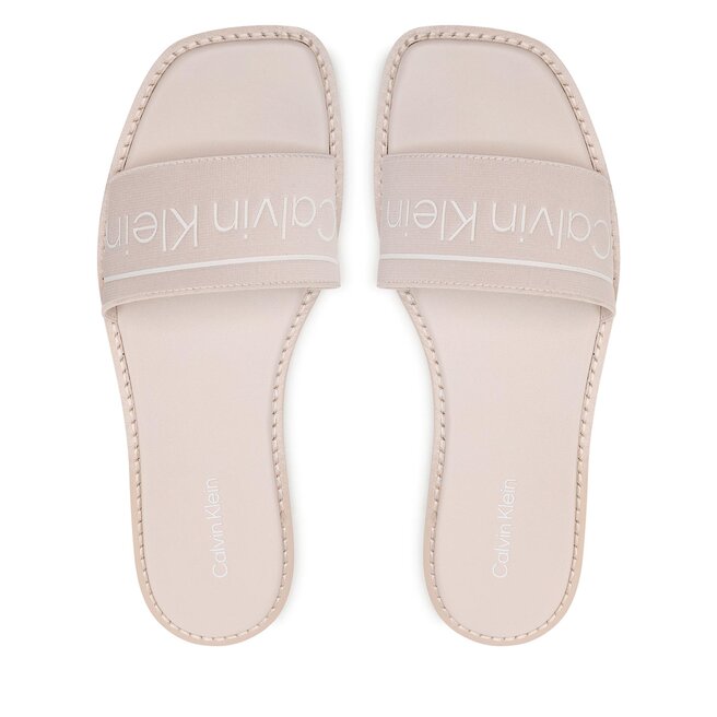 Calvin Klein Șlapi Calvin Klein Squared Flat Slide He HW0HW00817 Crystal Grey ABH
