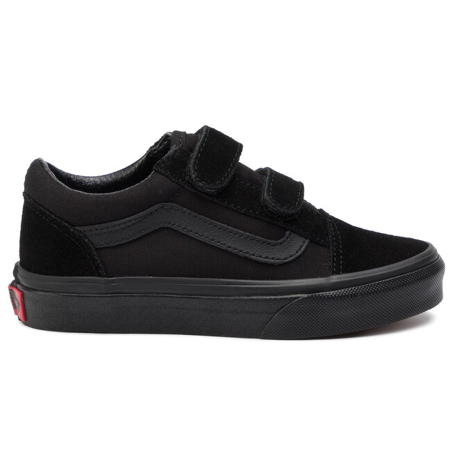 Vans old skool velcro black best sale