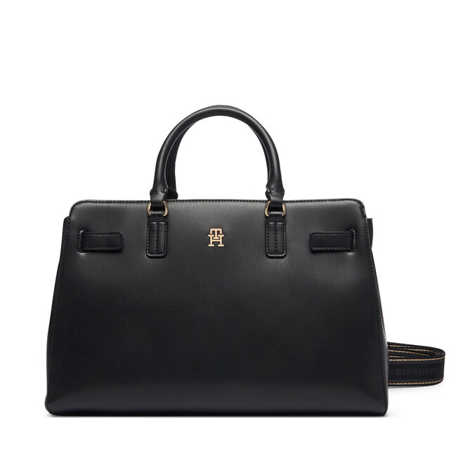 Torebka Tommy Hilfiger Th Joy Satchel AW0AW19067 Czarny -
