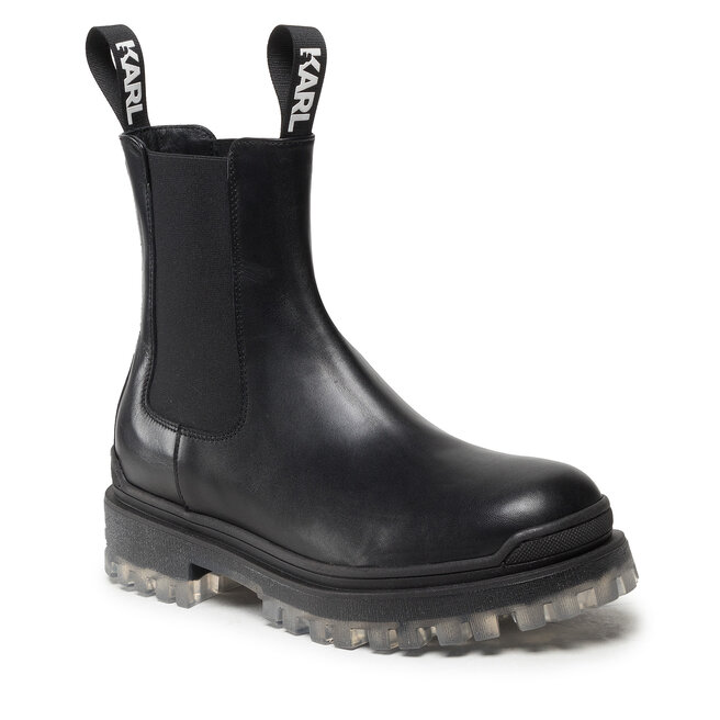 Ghete Jodhpur KARL LAGERFELD KL11640 Black Lthr altele-Ghete imagine noua