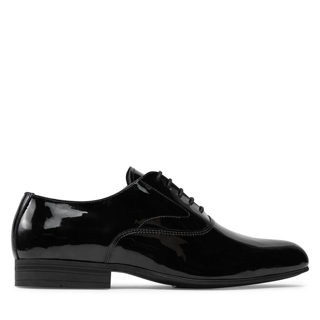 Półbuty Calvin Klein Oxford Pat - Czarny
