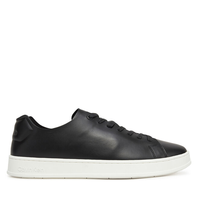 Sneakersy Calvin Klein Low Top Lace Up Unlined Lth - Czarny