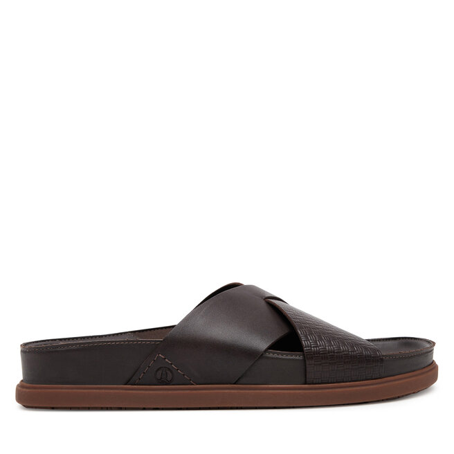 Klapki Clarks Torford Cross - Brązowy