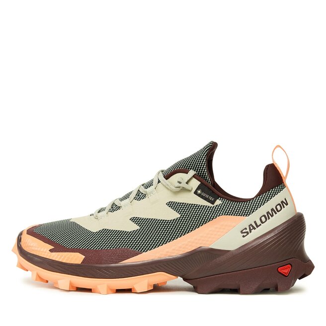 Salomon Trekkings Salomon Cross Over 2 GORE-TEX L47271400 Alfalfa/Cantaloupe/Bitter Chocolate