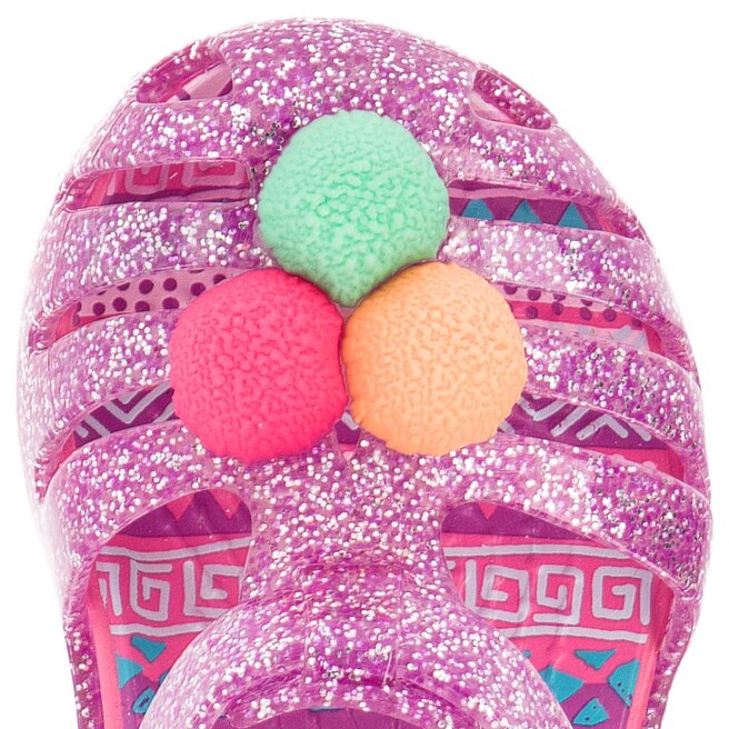 Sandały Crocs Isabella Novelty Sandal 205038 Neon Purple eobuwie com pl