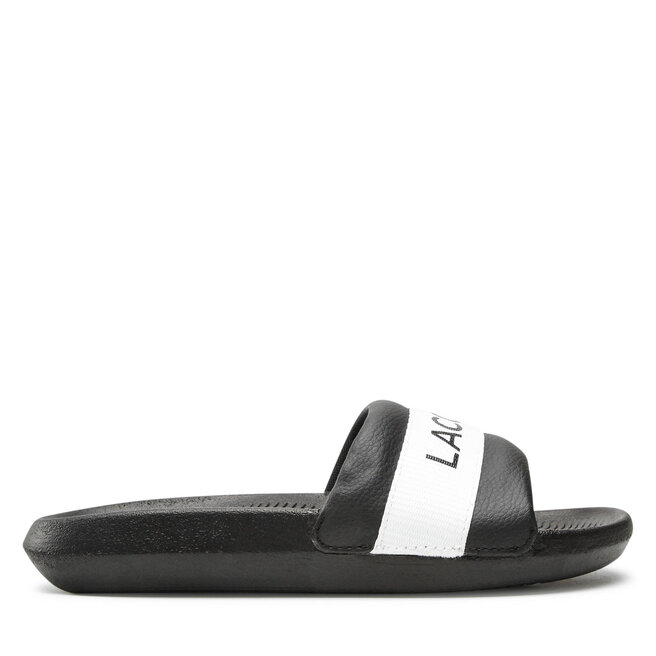 Pantoletten Lacoste Croco Slide 0721 1 Cfa 7 41CFA0011312 Blk Wht