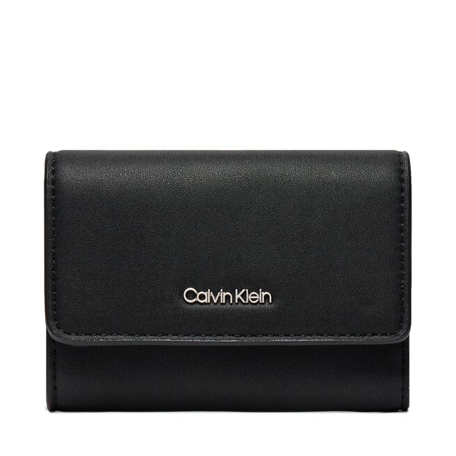 Μικρό Πορτοφόλι Γυναικείο Calvin Klein Ck Must Trifold Sm K60K607251 Ck Black BEH