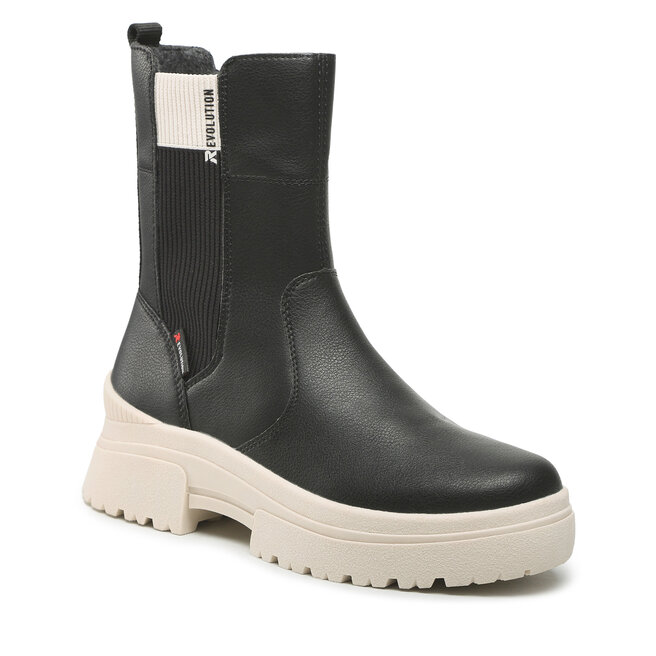 Botine Rieker W0380-00 Schwarz