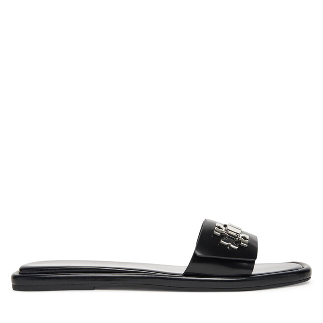 Klapki Tory Burch T Lock Slide - Czarny
