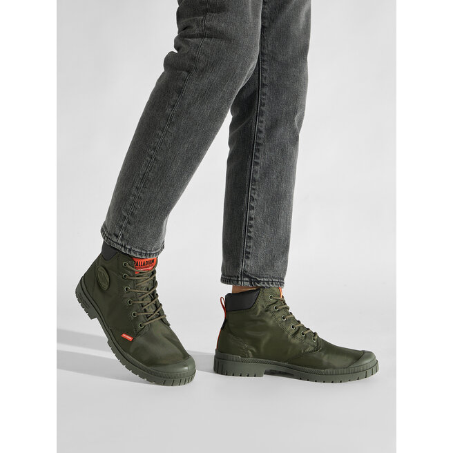 Palladium Trappers Palladium Pampa Sp20 Cuff Wp+ 76835-325-M Olive Night