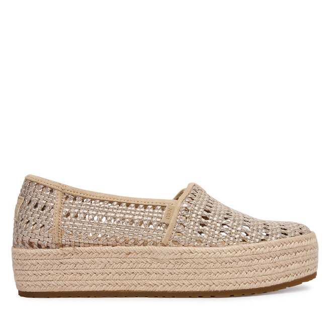 Espadryle Toms Valencia 10021921 Złoty - kobiece