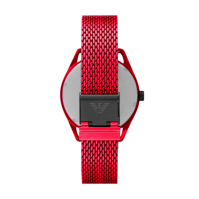 Emporio armani watch 2025 red