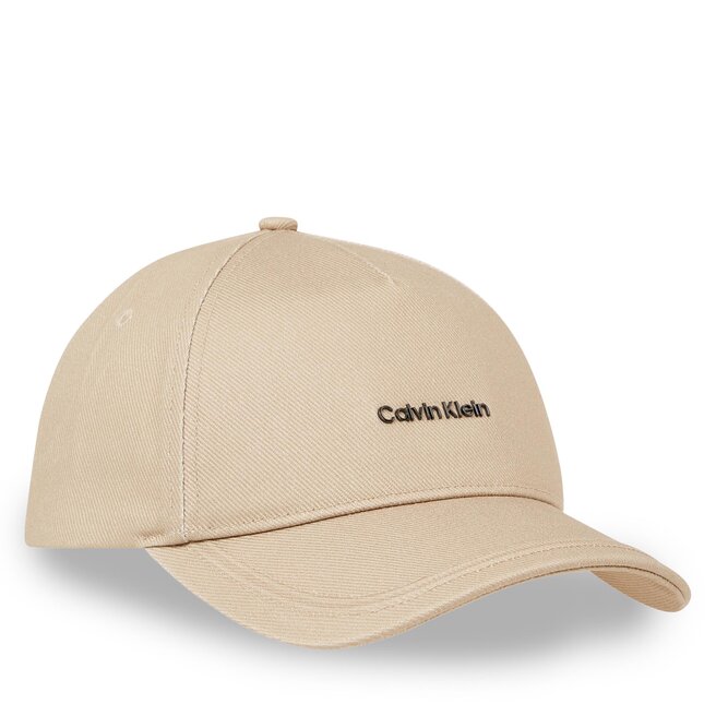 Czapka z daszkiem Calvin Klein Metal Lettering Bb Cap - Beżowy
